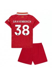 Liverpool Ryan Gravenberch #38 Babyklær Hjemme Fotballdrakt til barn 2024-25 Korte ermer (+ Korte bukser)